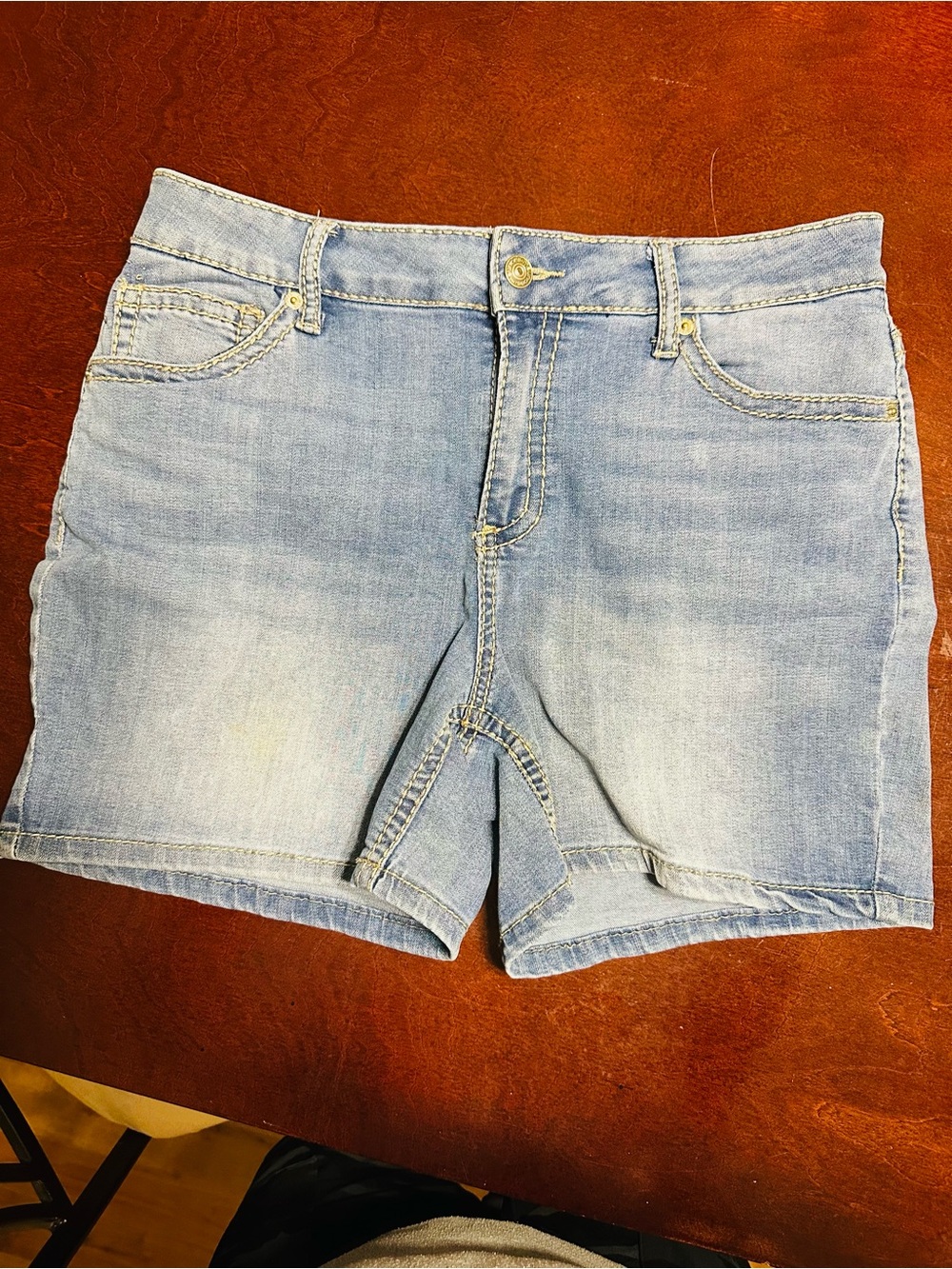 Light Blue Denim Jean Shorts